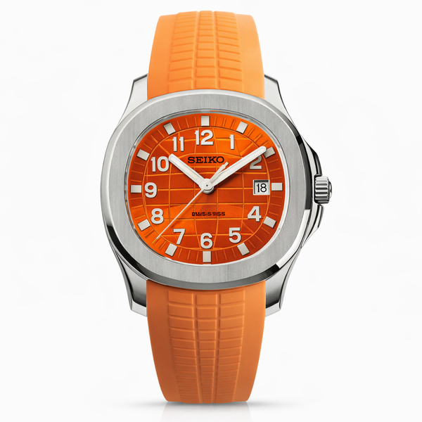Seiko Mod Aquanaut Orange Black