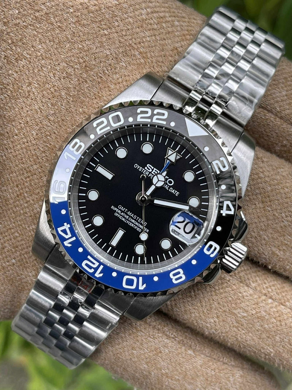 Seiko Mod GMT Batgirl