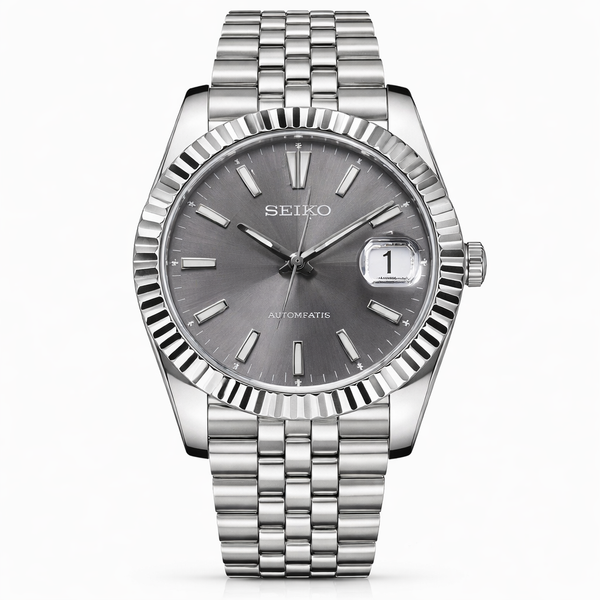 Seiko Mod Datejust Grey