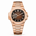 Seiko Mod Nautilus Open Heart Rose gold