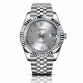 Seiko Mod Datejust Roman Silver