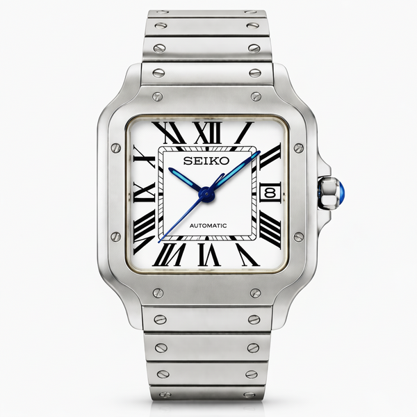 Seiko Mod Santos White